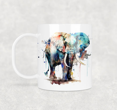 Colourful Animal Watercolour Mugs: Functional & Stylish Tea & Coffee elephant Mug, thoughtful keepsake co