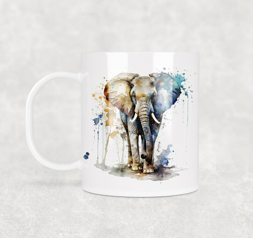 Colourful Animal Watercolour Mugs: Functional & Stylish Tea & Coffee elephant Mug, thoughtful keepsake co