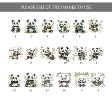 Load image into Gallery viewer, Personalised Family Print | Personalised Gift for Grandma from Grandchildren - panda
