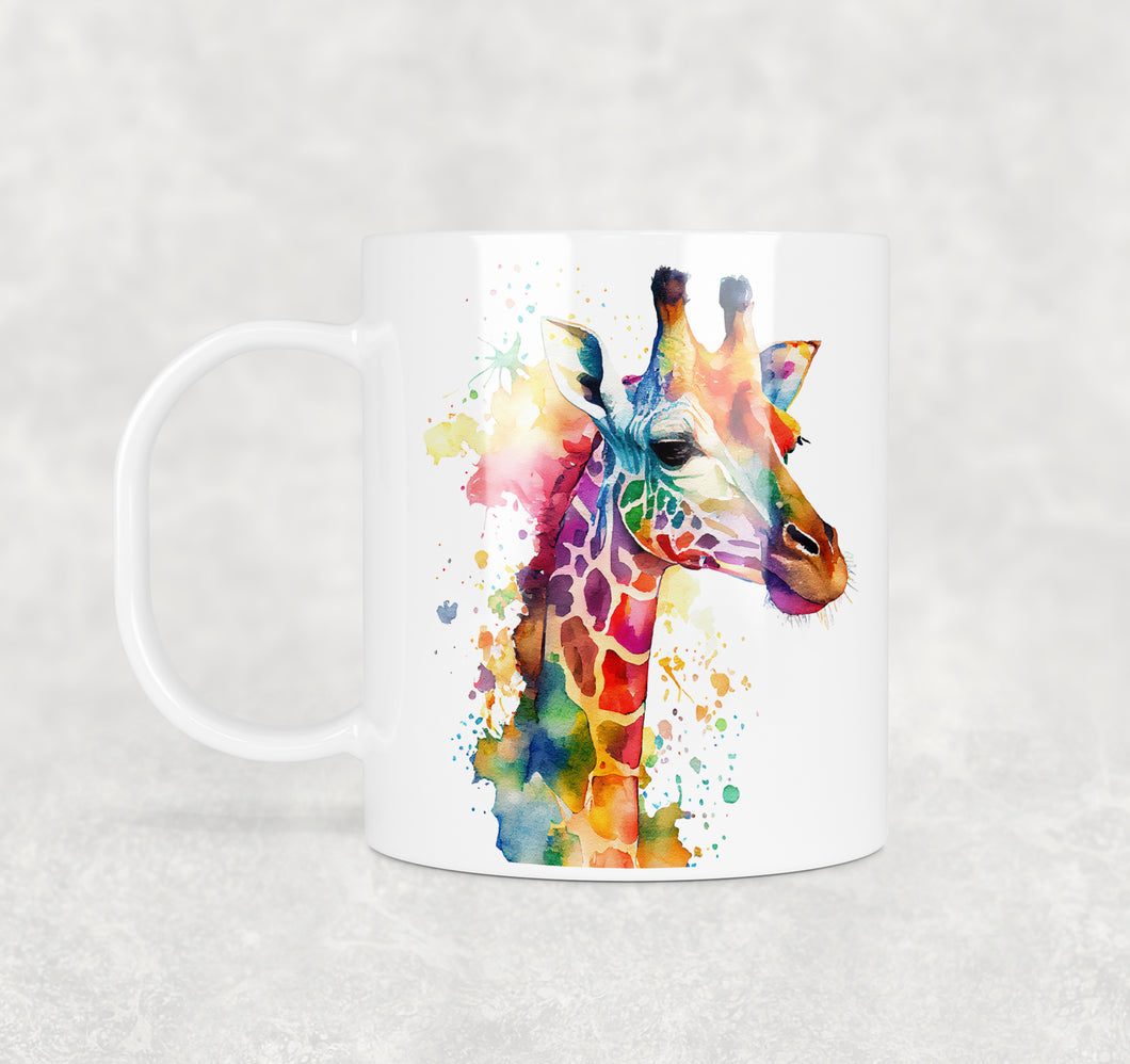 Colourful Animal Watercolour Mugs: Functional & Stylish Tea & Coffee Giraffe Mug, thoughtful keepsake co