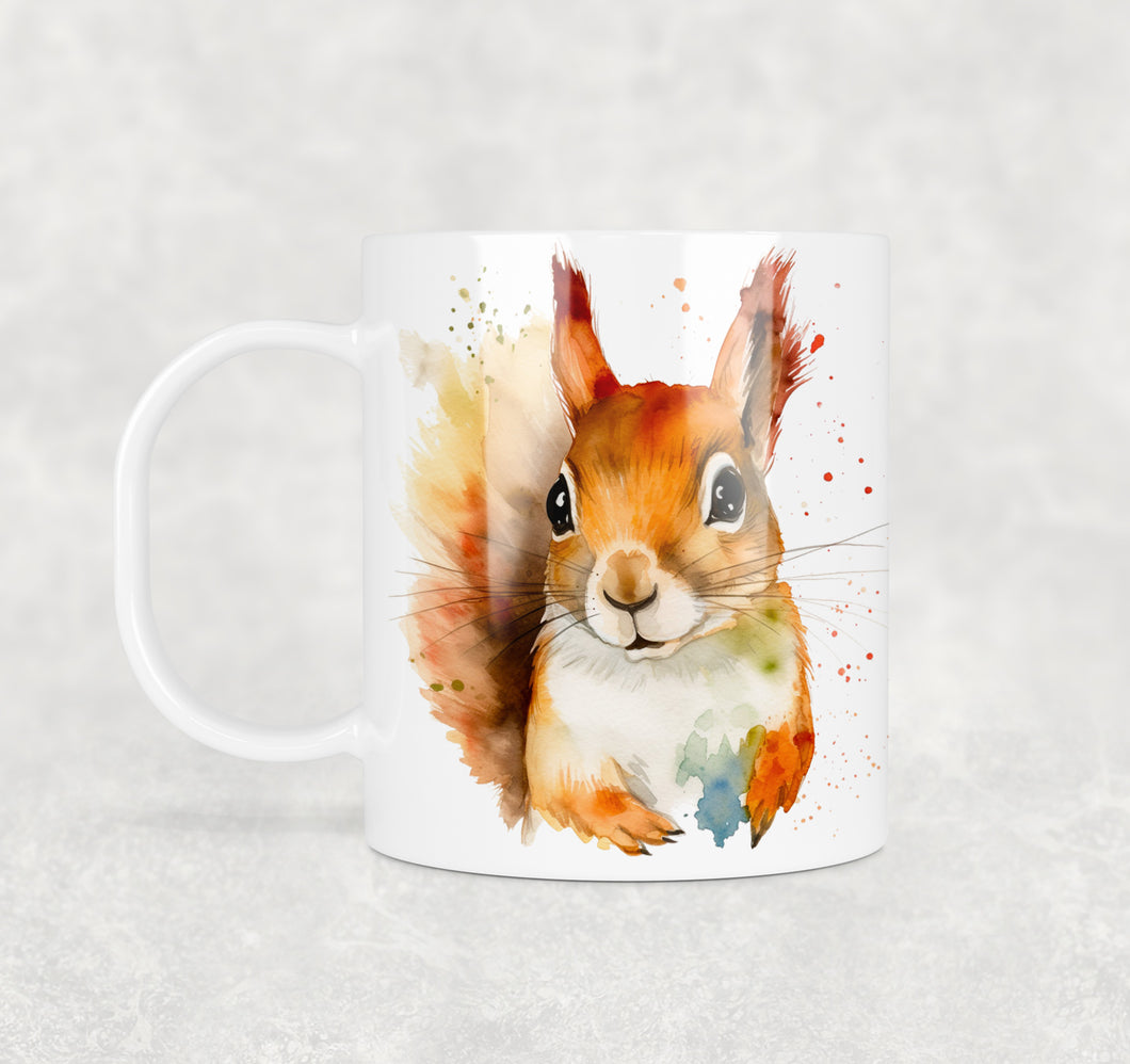 Colourful Animal Watercolour Mugs: Functional & Stylish Tea & Coffee Squirrel Mug, thoughtful keepsake co