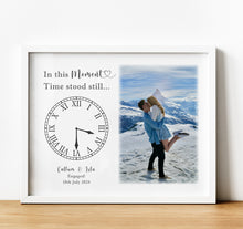 Load image into Gallery viewer, Personalised Anniversary Gifts | In This Moment Time Stood Still photo print
