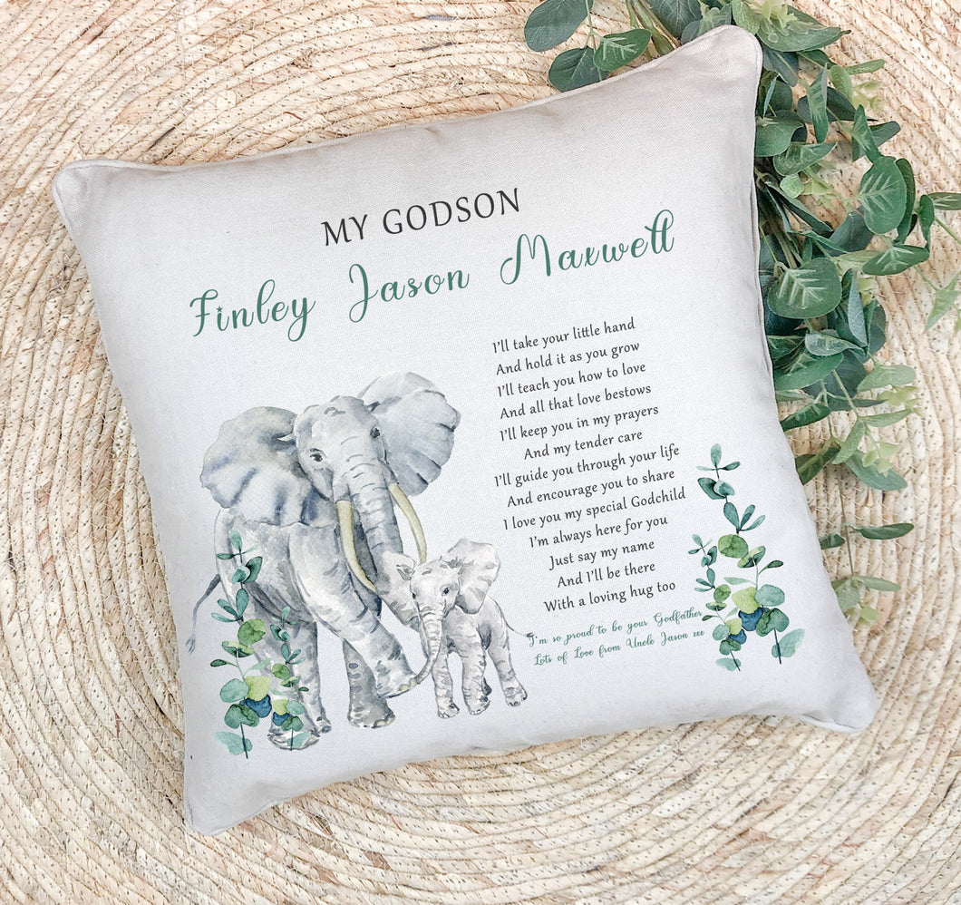Personalised Baby Pillow | Godchild Gifts from Godparents
