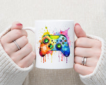 Load image into Gallery viewer, Colourful Animal Watercolour Mugs: Functional &amp; Stylish Tea &amp; Coffee Gaming Mug
