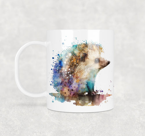 Colourful Animal Watercolour Mugs: Functional & Stylish Tea & Coffee Hedgehog Mug