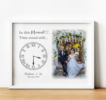 Load image into Gallery viewer, Personalised Anniversary Gifts | In This Moment Time Stood Still photo print
