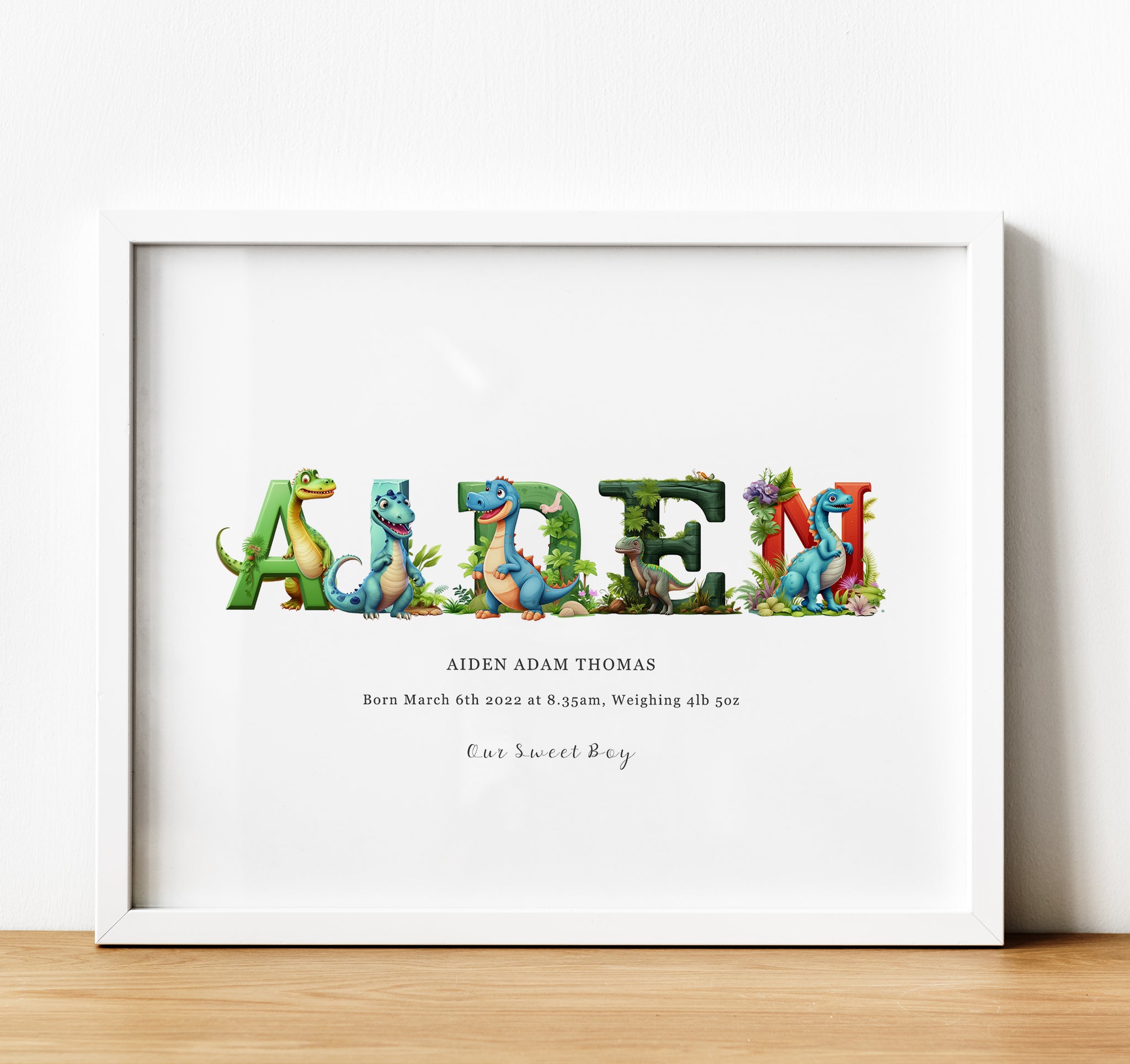 FRAMED name outlet art for children