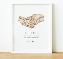 Load image into Gallery viewer, Personalised Gift for Grandparents from their Grandchildren | Family Hand Prints
