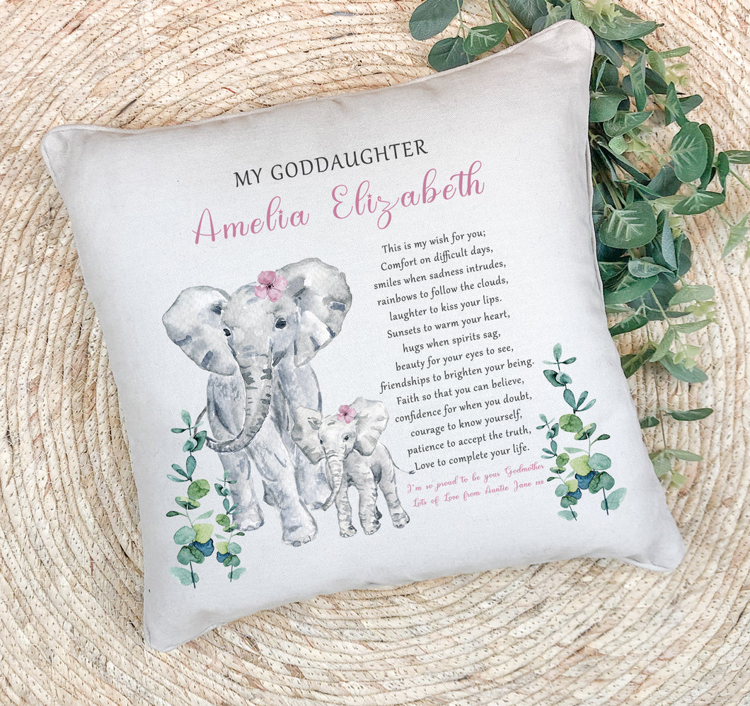 Personalised Baby Pillow | Godchild Gifts from Godparents