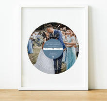 Load image into Gallery viewer, Personalised Anniversary Gifts | Song Lyrics Print - Vinyl Record Style
