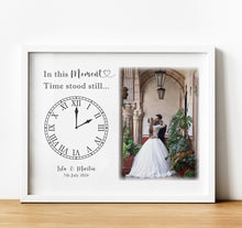 Load image into Gallery viewer, Personalised Anniversary Gifts | In This Moment Time Stood Still photo print
