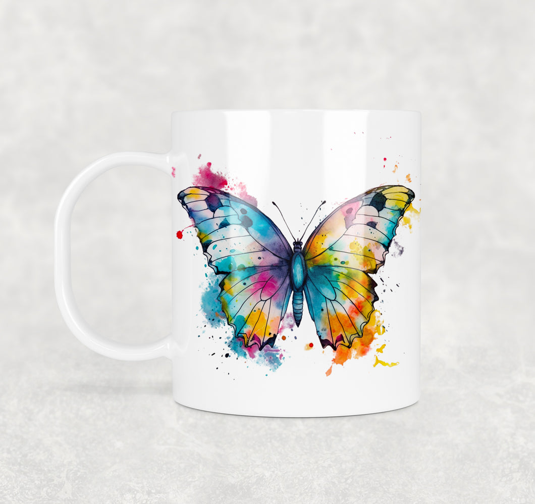 Colourful Animal Watercolour Mugs: Functional & Stylish Tea & Coffee Butterfly Mug, thoughtful keepsake co