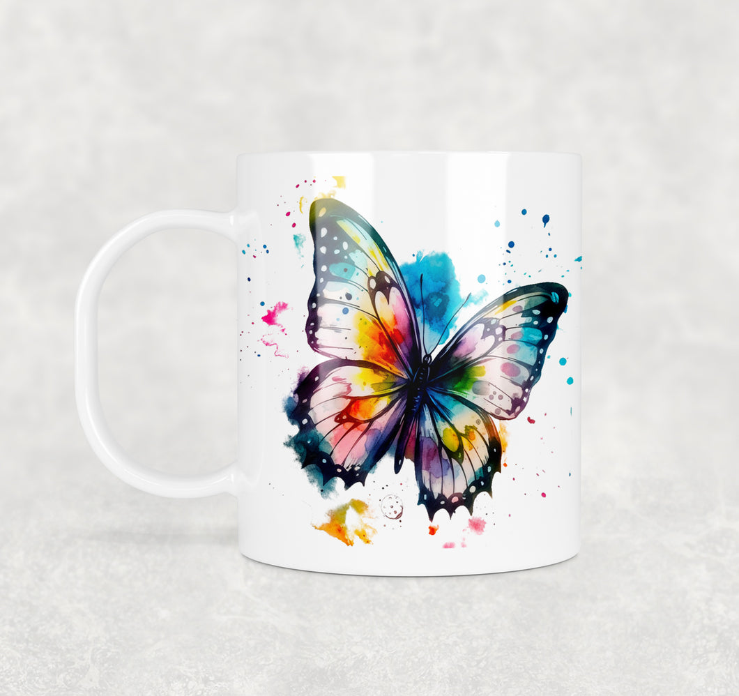 Colourful Animal Watercolour Mugs: Functional & Stylish Tea & Coffee Butterfly Mug, thoughtful keepsake co