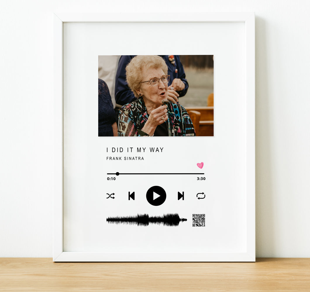 Personalised Memorial Gifts, Music Plaque, remembrance poem, in loving memory, 1st Anniversary Gifts, thoughtful keepsake co