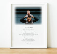 Load image into Gallery viewer, Copy of Personalised Godparent Poem Print | Godfather Gifts
