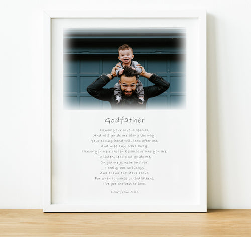 Copy of Personalised Godparent Poem Print | Godfather Gifts