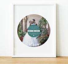 Load image into Gallery viewer, Personalised Anniversary Gifts | Song Lyrics Print - Vinyl Record Style
