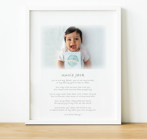 Personalised Uncle Gift | Gifts for Uncle from Niece or Nephew
