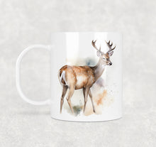 Load image into Gallery viewer, Colourful Animal Watercolour Mugs: Functional &amp; Stylish Tea &amp; Coffee Deer Mug, thoughtful keepsake co
