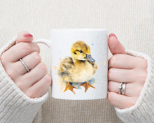 Load image into Gallery viewer, Colourful Animal Watercolour Mugs: Functional &amp; Stylish Tea &amp; Coffee Duck Mug

