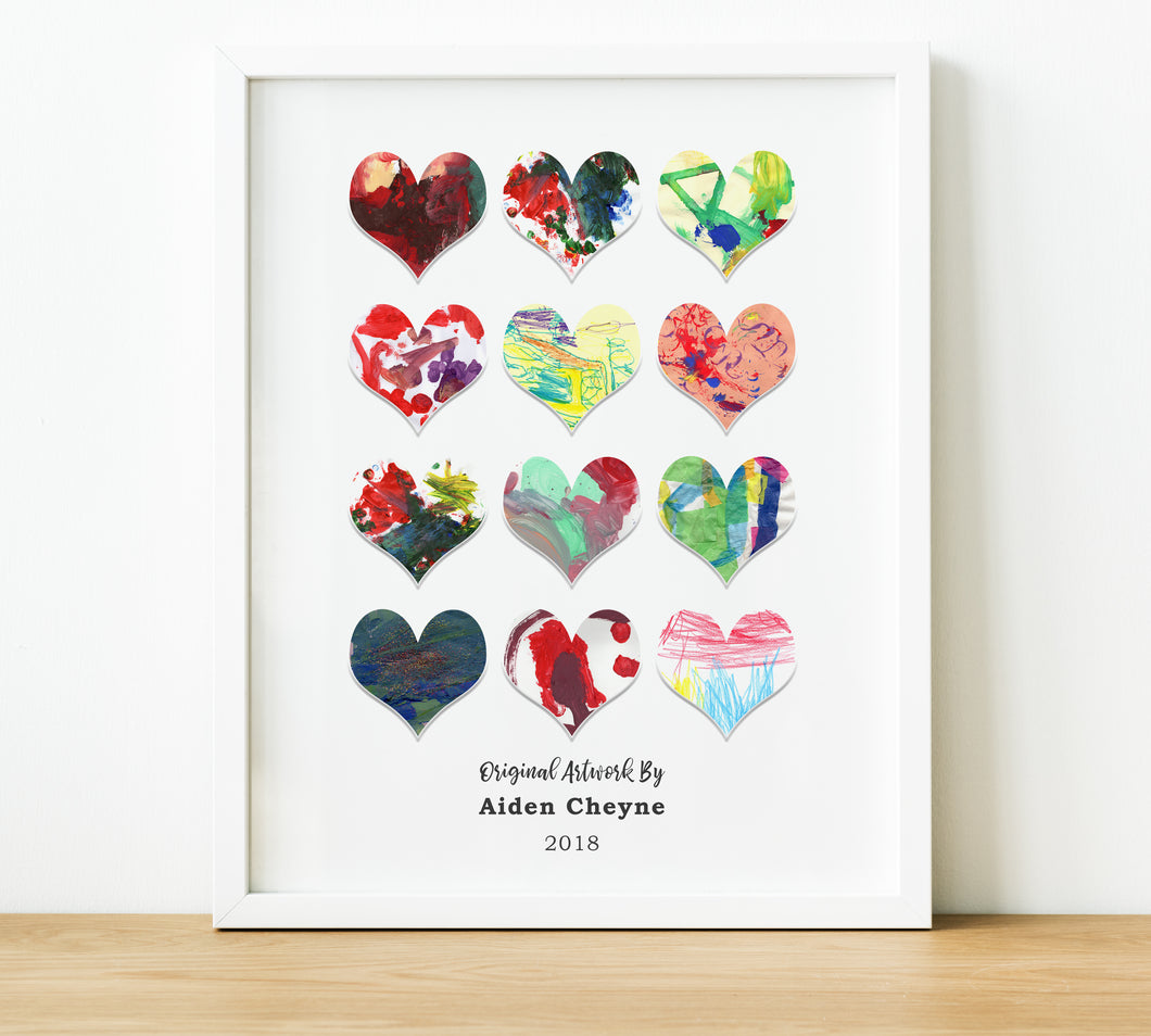 Look What I Made | Display Children's Artwork - Keepsake Collage Print