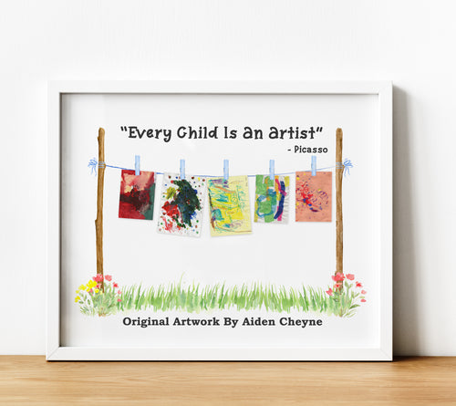 Look What I Made | Display Children's Artwork - Keepsake Collage Print