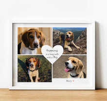 Load image into Gallery viewer, Pet Portraits, Photo Collage Prints of pet with personalised text, thoughtful keepsake co
