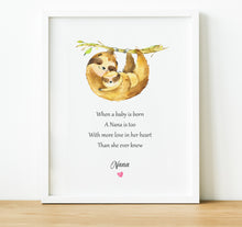 Load image into Gallery viewer, Personalised Poem for Granny from Grandchild | New Grandma Gift
