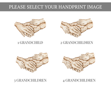 Load image into Gallery viewer, Personalised Gift for Grandparents from their Grandchildren | Family Hand Prints
