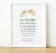 Load image into Gallery viewer, Personalised Anniversary Gifts | Our Love Story 1st Wedding Anniversary Gift
