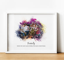 Load image into Gallery viewer, Watercolour Portrait from Photo | Birthday Gifts for Mum
