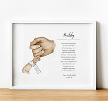 Load image into Gallery viewer, Personalised Poem for Dad from Child | Gift for Dad from Baby
