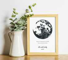 Load image into Gallery viewer, Personalised Anniversary Gifts,  Song Lyric Print, Wedding Vows Print, 1st Anniversary Gifts, First Dance Lyrics, Wedding Song Print, thoughtful keepsake co
