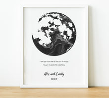 Load image into Gallery viewer, Personalised Anniversary Gifts,  Song Lyric Print, Wedding Vows Print, 1st Anniversary Gifts, First Dance Lyrics, Wedding Song Print, thoughtful keepsake co
