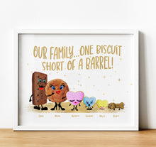 Load image into Gallery viewer, Personalised Family Print, Biscuit Family, Thoughtful Keepsake Co
