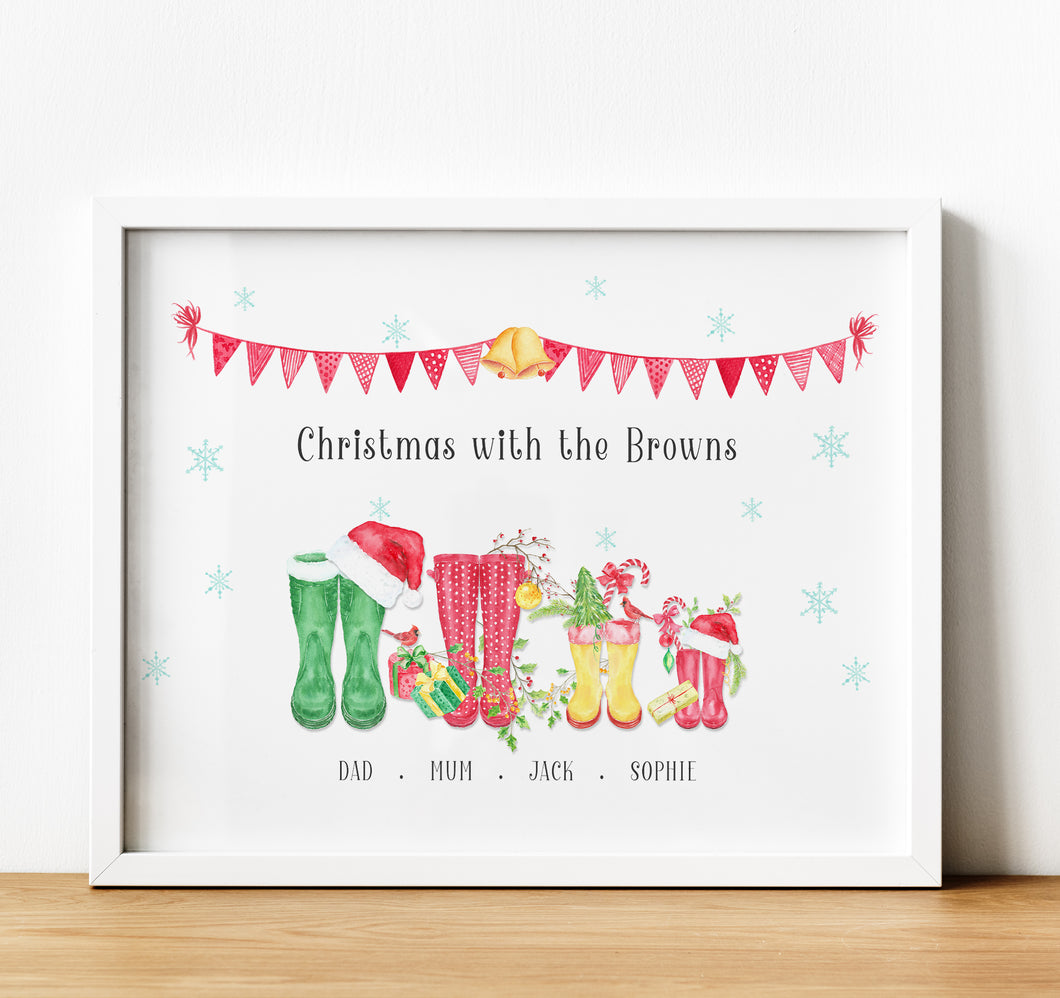 Personalised Family Print | Christmas Family Gifts