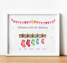 Load image into Gallery viewer, Personalised Family Print, Christmas Family Gifts, Thoughtful Keepsake Co, Christmas decor
