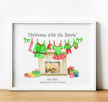 Load image into Gallery viewer, Personalised Family Print, Christmas Family Gifts, Thoughtful Keepsake Co, Christmas decor
