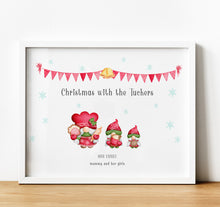 Load image into Gallery viewer, Personalised Family Print, Christmas Family Gifts, Thoughtful Keepsake Co, Christmas decor
