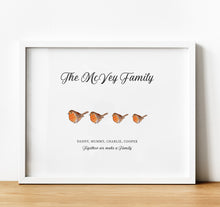 Load image into Gallery viewer, Personalised Family Print,  Robin Gifts, for Families, thoughtful keepsake co
