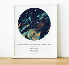 Load image into Gallery viewer, Personalised Gift for Dad, The Night Sky Star Map Print, thoughtful keepsake co (5)
