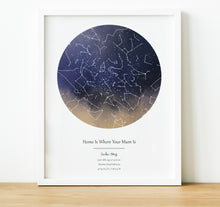 Load image into Gallery viewer, Personalised Gift for Mum, The Night Sky Star Map Print, thoughtful keepsake co (5)
