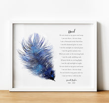 Load image into Gallery viewer, Personalised Memorial Gifts, feather remembrance poem, in loving memory, 1st Anniversary Gifts, thoughtful keepsake co (1)
