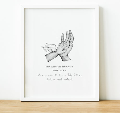 Personalised Miscarriage Gifts,  Bereavement Gifts for Parents, Memorial Gifts, remembrance poem, in loving memory, thoughtful keepsake co