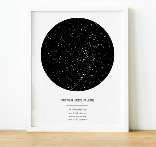 Personalised Star Map, The Night Sky, Personalised Birthday Gift, thoughtful keepsake co (7)